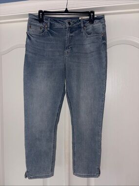 Light Wash Straight Leg Denim Jeans
